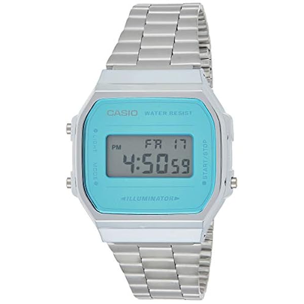 Casio Analog A168WEM-2E, Multifärg, Kronograf, Digital, Flerfärgad, Kronograf, digital